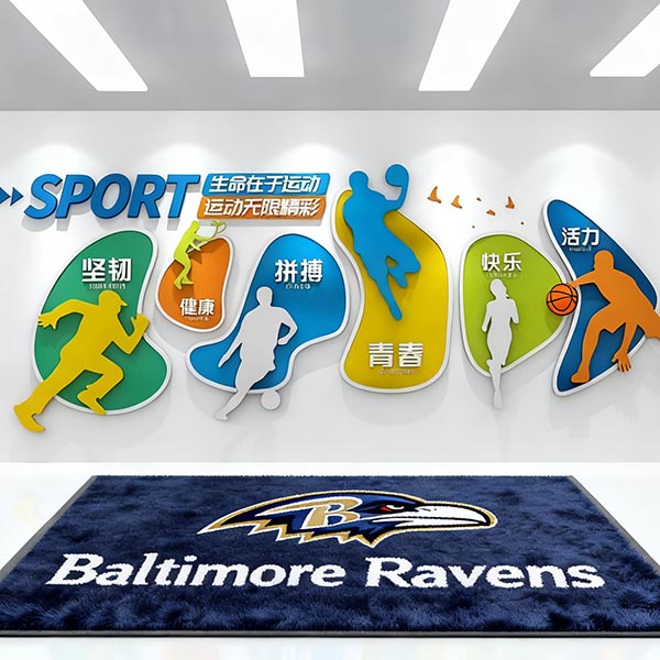 Baltimore Ravens rubber mat