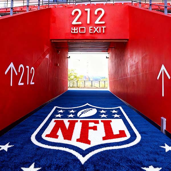 nfl branded floor mat