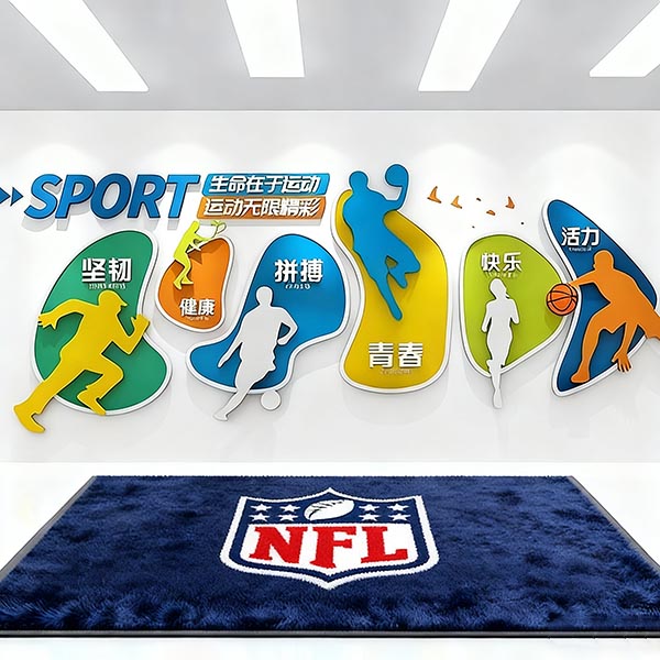 nfl team door mat